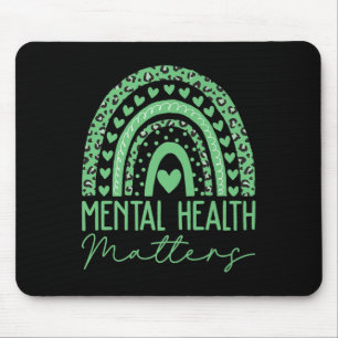 Mousepad Saúde Mental S Vestimos o Green Mental Health Awar