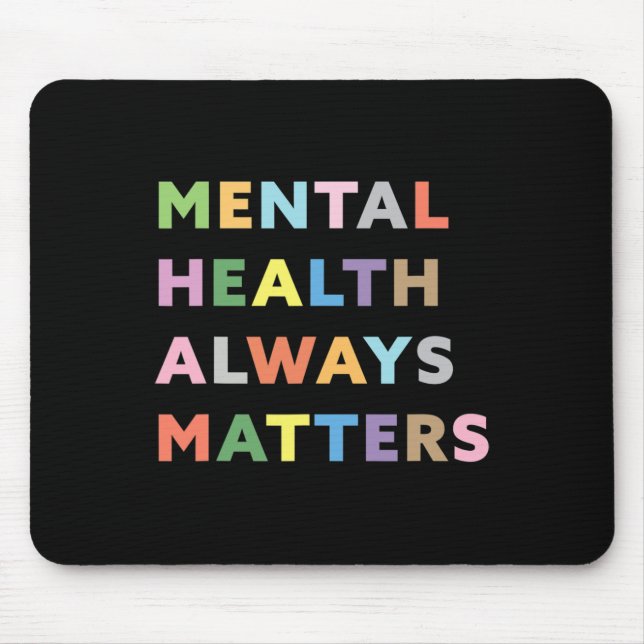 Mousepad Saúde Mental Sempre Problemática Tratamento Aconse (Frente)