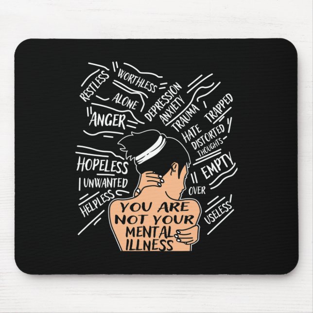 Mousepad Saúde Para As Mulheres Você Não É Sua Doença Menta (Frente)