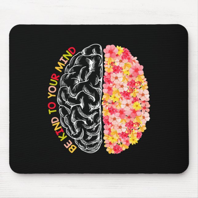 Mousepad Saúde Seja Divertido Para A Sua Mente Sensibilizaç (Frente)