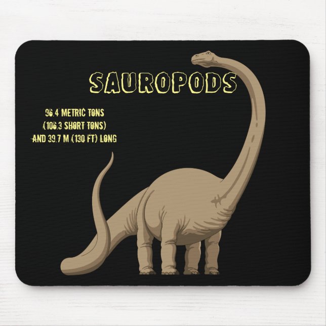 Mousepad Sauópodes Dinossauros (Frente)