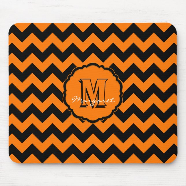 Mousepad SC Chevron Mouse Pad-Orange e Black (Frente)