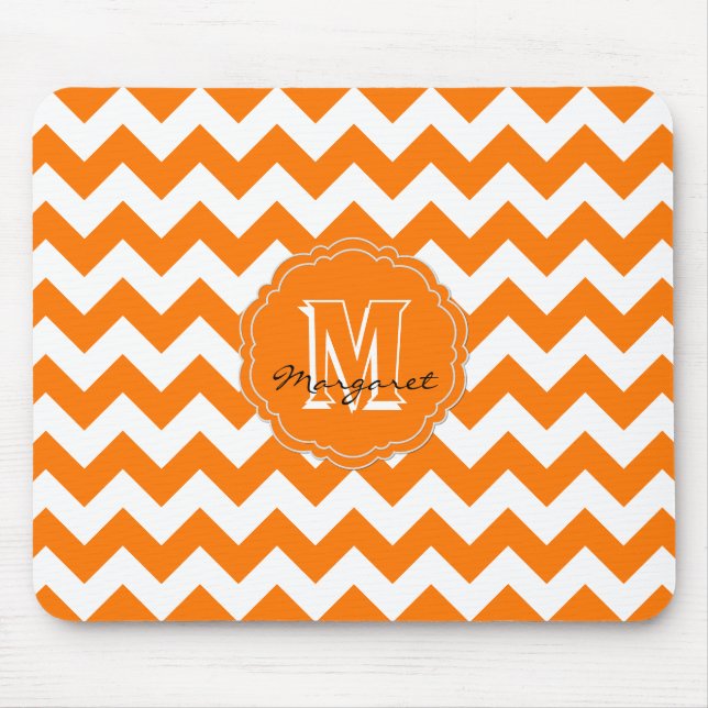 Mousepad SC Chevron Mouse Pad-Orange e White (Frente)