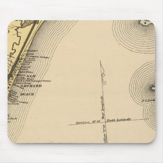 Mousepad Scarborough, Old Orchard, Saco, Biddeford (Frente)