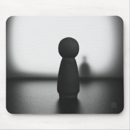 Mousepad Schaduw van een mentale toestand.