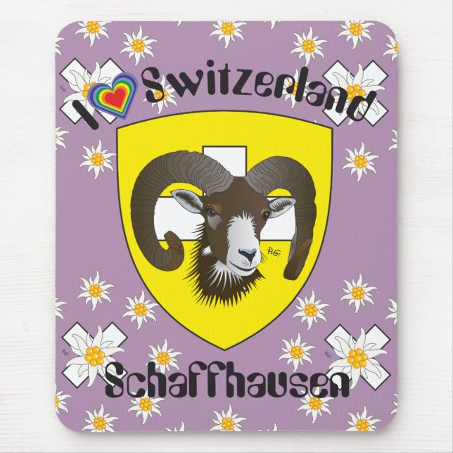 Mousepad Schaffhausen - Schweiz - Suisse - Mausmatten (Frente)