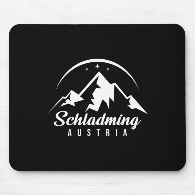 Mousepad Schladming Austria Ski Resort Skiting Snowboard (Frente)
