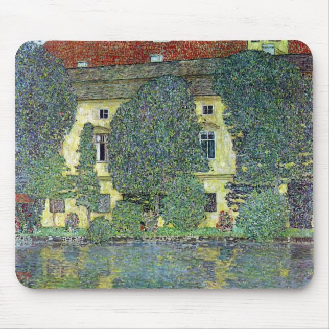 Mousepad Schloss Kammer sobre o Attersee III por Gustav Kli (Frente)
