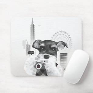 Mousepad Schnauzer com câmera