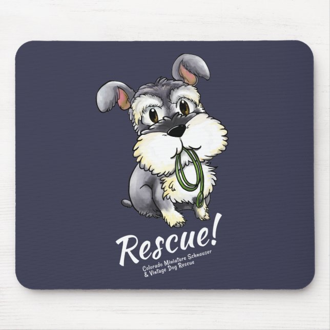 Mousepad Schnauzer de Fozi - tapete do rato (Frente)