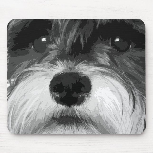 Mousepad Schnauzer diminuto (Frente)