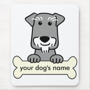 Mousepad Schnauzer diminuto personalizado