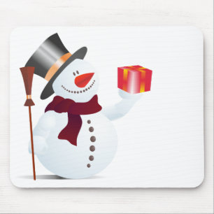 Mousepad Schneemann / Snowman para o Natal / X-mas