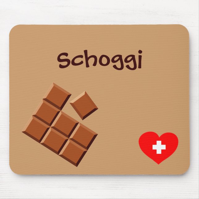 Mousepad Schoggi (chocolate suíço) (Frente)