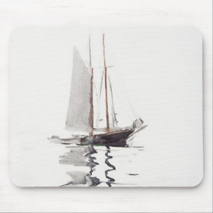Mousepad Schooner com duas pernas, com Dory, por Winslow Ho