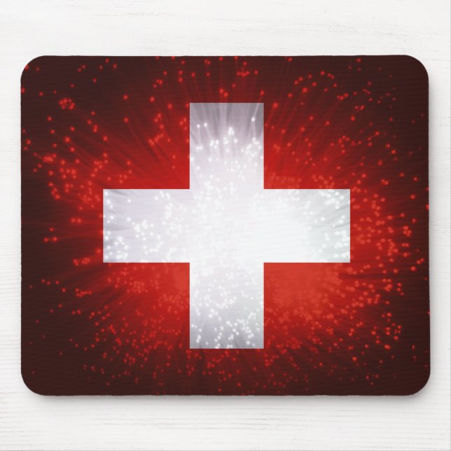 Mousepad Schweiz; Sinalizador de Suiça (Frente)