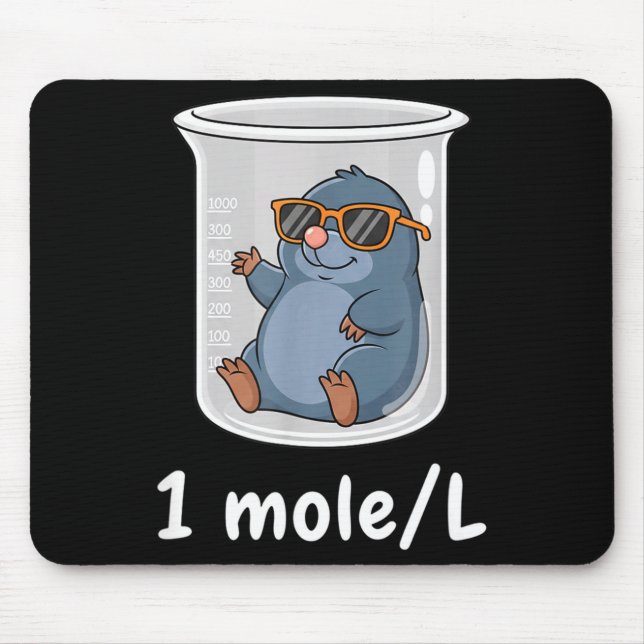 Mousepad Science &amp; Technology Funny Chemistry 1 Mole L  (Frente)