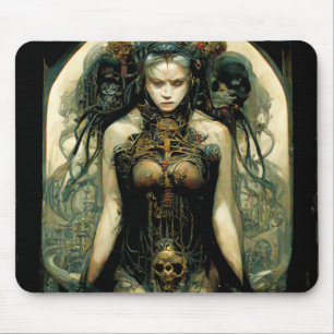 Mousepad Scientific Tech Woman Fantasy Sci-Fi