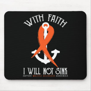 Mousepad Sclerose Sensibilização com Fé Não Vou Falar Com T
