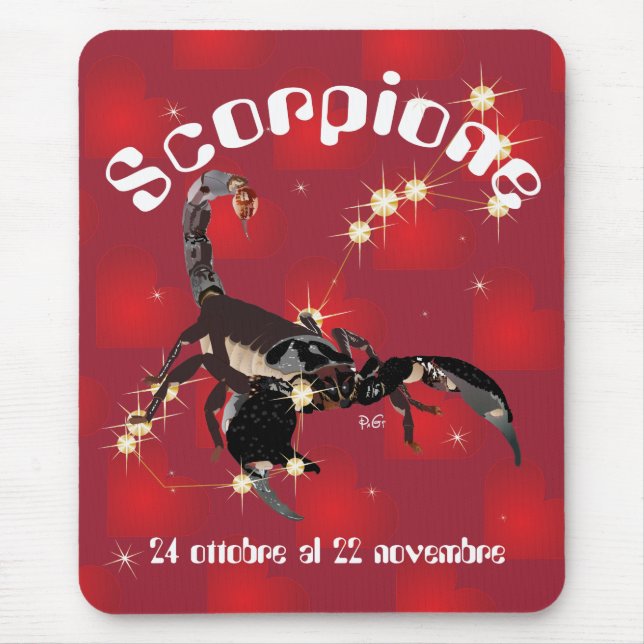 Mousepad Scorpione Taptini por rato (Frente)