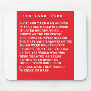 Mousepad Scotland Yard, a história de Londres Inglaterra