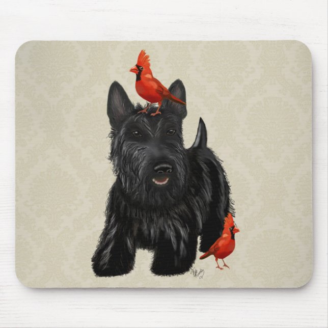 Mousepad Scottie Dog e Red Birds (Frente)