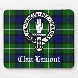 Mousepad Scottish Clan Lamont Crest Crachá e Tartan