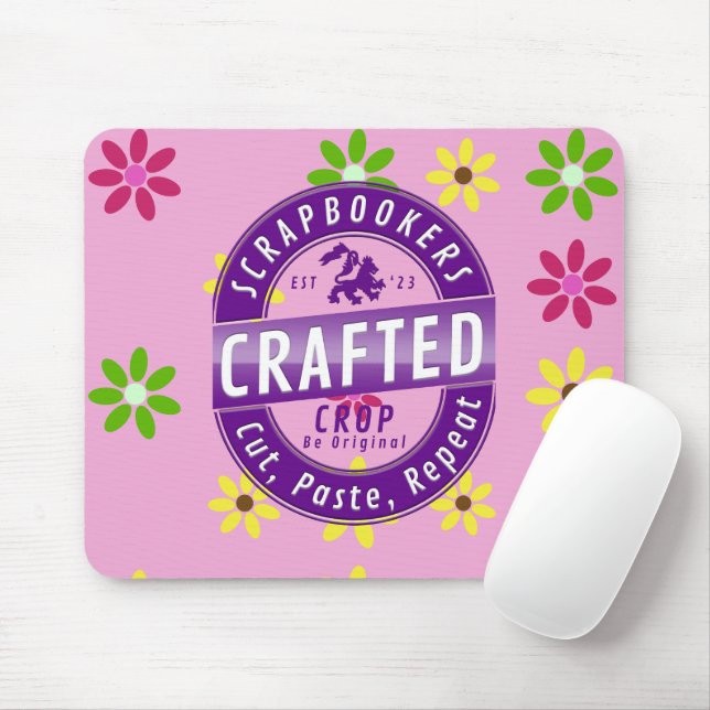 Mousepad Scrapbookers - Cortar, Colar e Repetir (Com mouse)