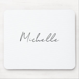 Mousepad Script Classy Na moda adicione seu nome