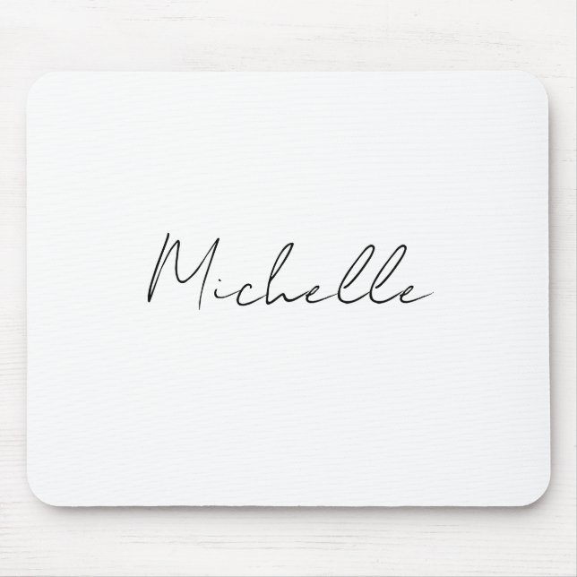 Mousepad Script Classy Na moda adicione seu nome (Frente)