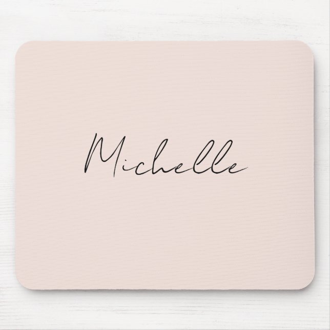 Mousepad Script Classy Na moda adicione seu nome (Frente)