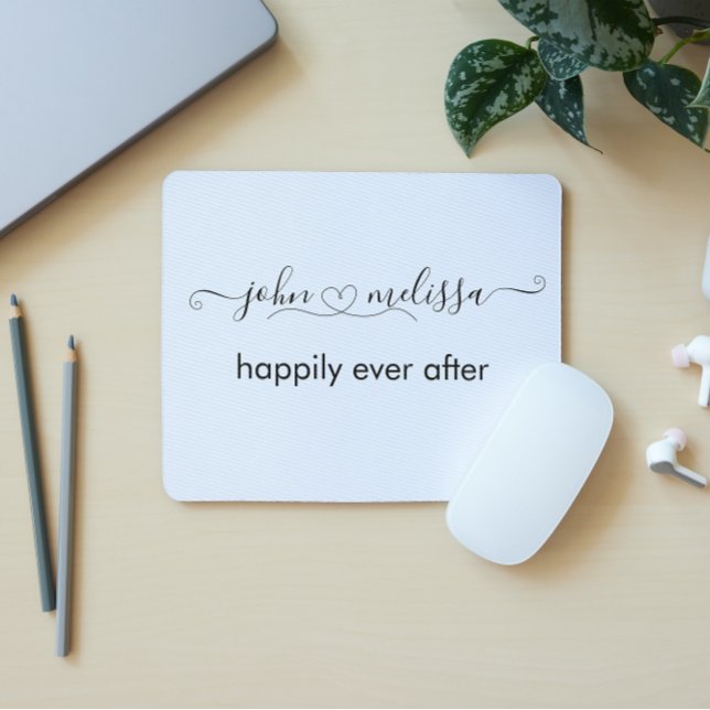 Mousepad Script de Citação de Casamento Simples Nomes (Criador carregado)