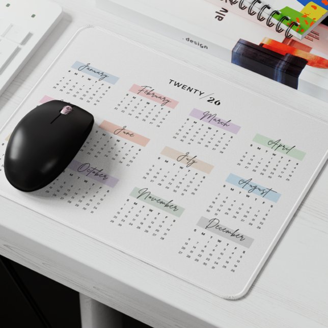 MOUSEPAD SCRIPT DE MANUTENÇÃO DO CALENDÁRIO DO ANO DE CHEIO (Criador carregado)