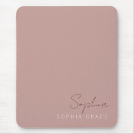 Mousepad Script Moderno Personalizado Escrito à Mão Rosa Em