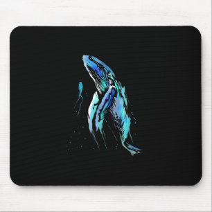 Mousepad Scuba Diver Humpback Baleia Nadando Presente