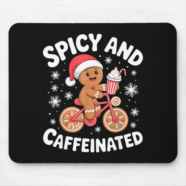 Mousepad Scy And Caffeinated Gingerbread Funny Coffee Chris (Frente)