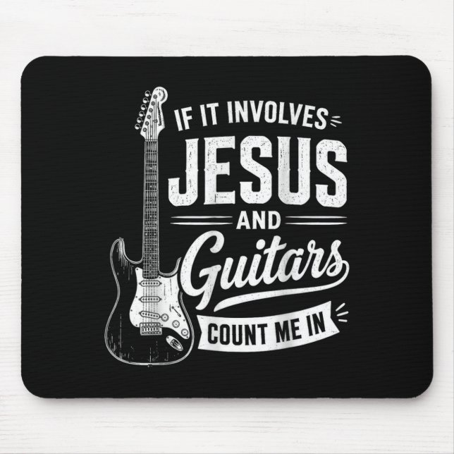 Mousepad Se Envolve Jesus e Guitarras Me Conte (Frente)