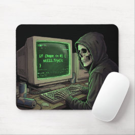 Mousepad Se Esperança <= 0 Ainda Tente | Cyberpunk Codifica