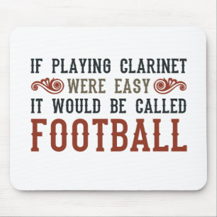 Mousepad Se jogando o clarinete eram fácil