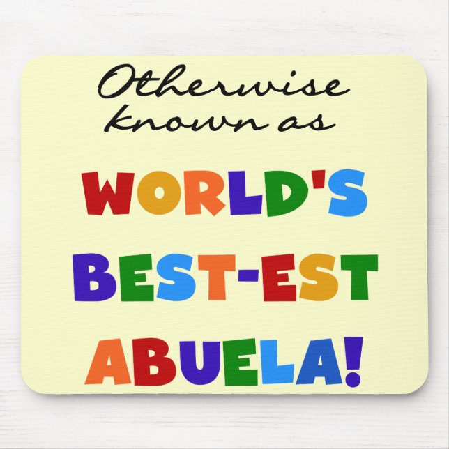Mousepad Se não sabido como presentes do Melhor-est Abuela (Frente)