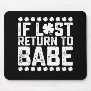 Mousepad Se Perdido Devolver ao Babe Eu Sou Babe Casal Comb