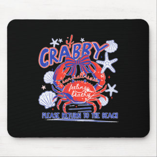 Mousepad Se Por Favor O Crabby Voltar Ao Design Da Praia