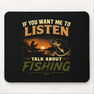 Mousepad Se quiser ouvir falar sobre desempenho na pesca