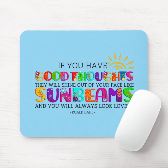 Mousepad Se Tiver Boas Ideias Eles Irão Brilhar (Com mouse)