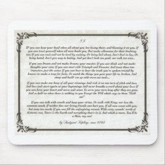 Mousepad SE um poema de inspiração para homens novos