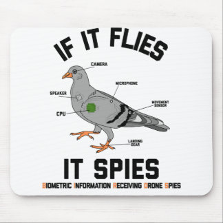 Mousepad Se Voar, Espira O Drone Espia Pigeon Bird