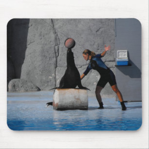 Mousepad Sea lion balancing a ball in Spain