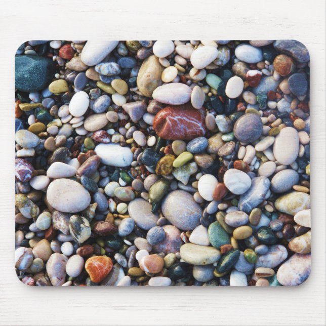 Mousepad Sea Pebbles Beach Stones Rhodes Grécia (Frente)
