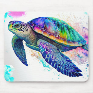 Mousepad Sea Turtle Ocean Marine Life Beach Nature