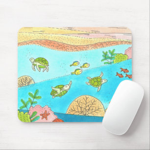 Mousepad Sea Turtle Rainbow Beach Adventure